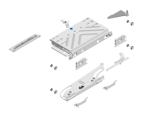 Cinetto PIANO (PS40) Coplanar Door System Slides Kit