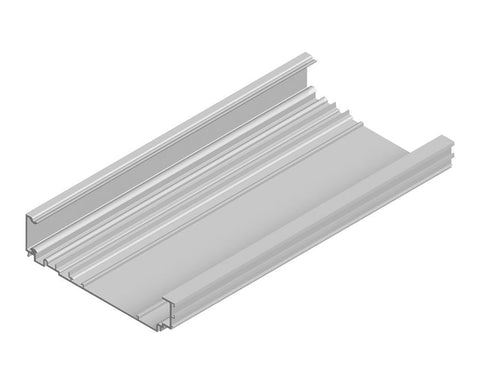 Cinetto PIANO (PS40) Coplanar Door System Upper Rail. Length: 2000mm