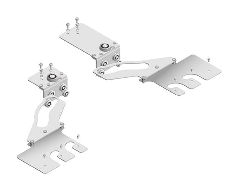 Cinetto PIANO (PS40) Coplanar Door System B Moved Connector Brackets for Upper Slide. Left and Right Brackets.