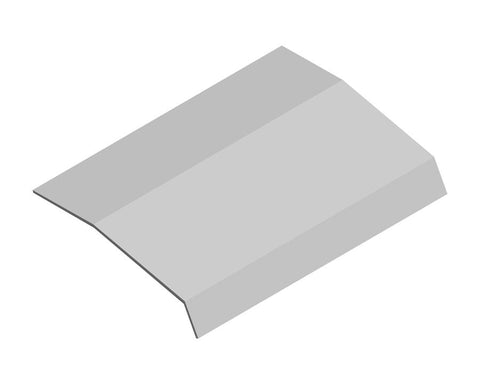 Cinetto VOLO (PS48) Dust Cover Profile. For VOLO Sliding System for Overlapping Doors. Length: 3000mm