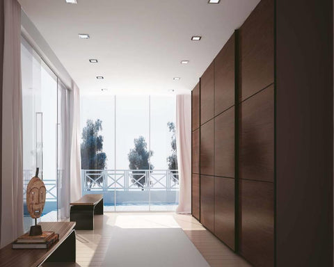 Cinetto VOLO (PS48) Sliding System for Overlapping Doors 3 Door System. 2 Internal Doors and 1 External Door with Soft Close. Track Size: 4000mm. To suit 18mm doors