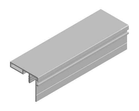 Cinetto VOLO (PS48) Sliding System for Overlapping Doors Narrow Handle Profile. Suits 18mm Doors. Length: 2650mm