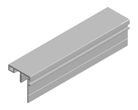Cinetto VOLO (PS48) Sliding System for Overlapping Doors Opposite Handle Profile. Suits 18mm Doors. Length: 2650mm