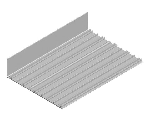Cinetto VOLO (PS48) Sliding System for Overlapping Doors Upper Rail for B Moved. Length: 4000mm