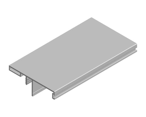 Cinetto VOLO (PS48) Sliding System for Overlapping Doors Wide Handle Profile. Suits 18mm Doors. Length: 2650mm