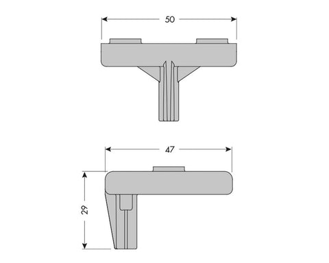 Cinetto AGILE (PS60) Floor Sliding System for Single Sided Doors. Activator Kit for Soft Closing Device
