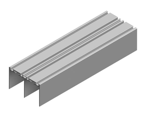 Cinetto AGILE (PS60) Floor Sliding System for Single Sided Doors. Two Way Upper Rail. Length: 3050mm
