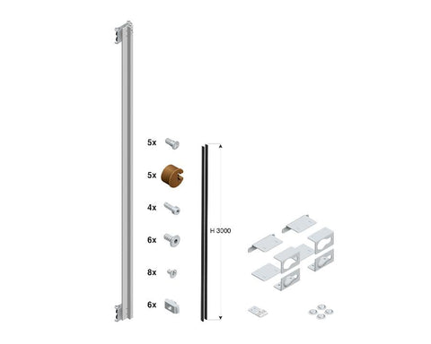 Cinetto MAGICO (PS66) Sliding System for Retractable Doors Assembly Kit