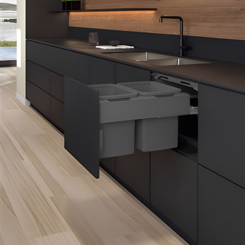Concelo Pull-Out Bin System | 2 × 13 L – 2 × 35 L