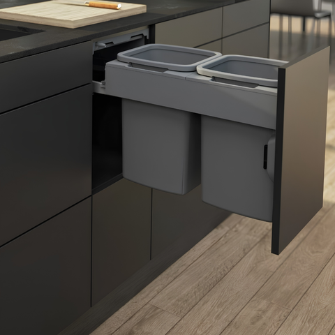 Concelo Pull-Out Bin System | 2 × 13 L – 2 × 35 L