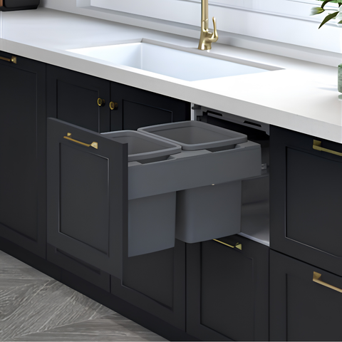 Concelo Pull-Out Bin System | 2 × 13 L – 2 × 35 L