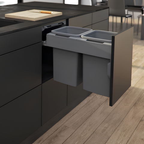 Concelo Pull-Out Bin System | 2 × 13 L – 2 × 35 L