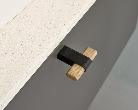 Furnipart Crossing Handle and Knob Wood & Zamac