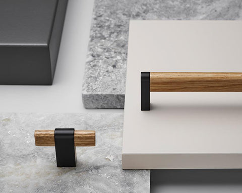 Furnipart Crossing Handle and Knob Wood & Zamac