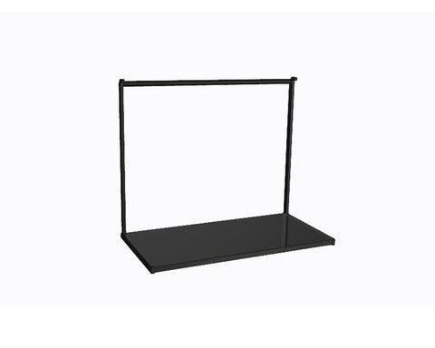 Cosma Midway Rail System - Cubo Shelf.  Width: 280mm. Colour: Black
