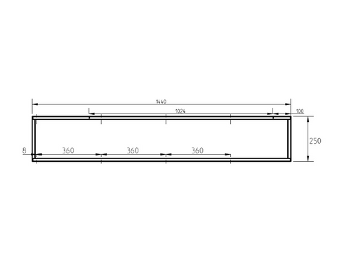 Cosma Modular Shelving. System 16 Shelving Frame