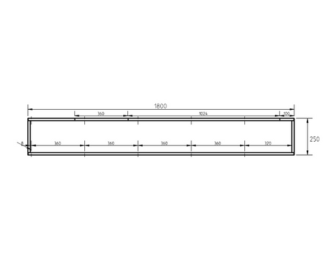 Cosma Modular Shelving. System 16 Shelving Frame