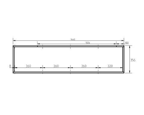 Cosma Modular Shelving. System 16 Shelving Frame.