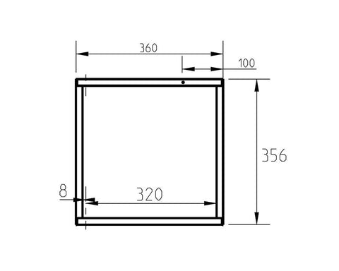 Cosma Modular Shelving. System 16 Shelving Frame.