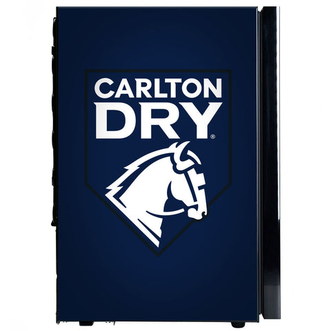 Carlton Dry Branded Glass Door Bar Fridge With Cool Frosted Door Logo - Model SC70-B-DRY