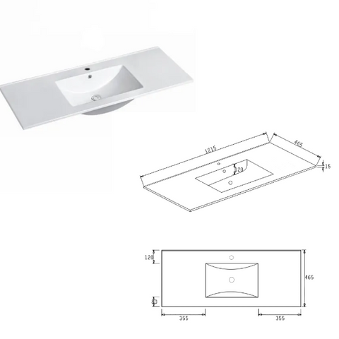 BALMORAL Mark II Wall Hung Vanity Matte White (All Sizes)