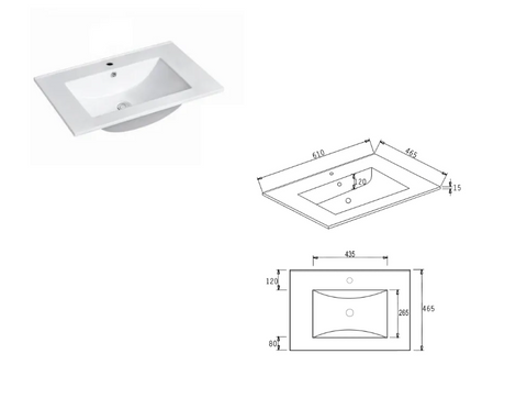 BALMORAL Mark II Wall Hung Vanity Matte White (All Sizes)