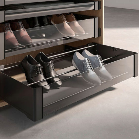 Kesseböhmer Conero Internal Pull-Out Drawer with Shoe Rack in black