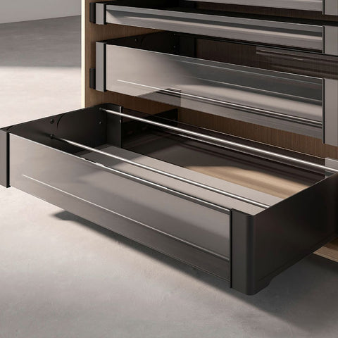 Kesseböhmer Conero Internal Pull-Out Drawer with Shoe Rack in black