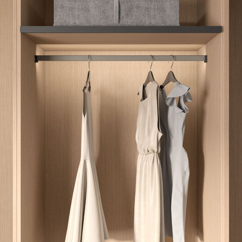Kesseböhmer Conero Wardrobe Rail in black