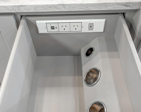 Docking Drawer Steel Canisters for Bathroom Drawers