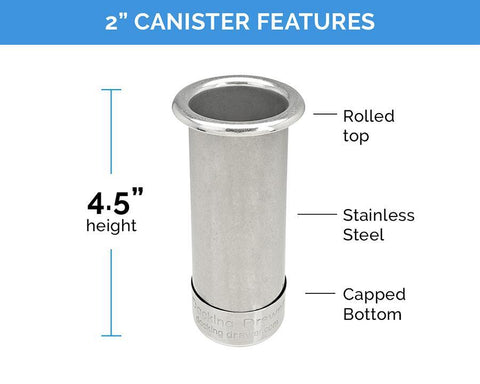 Docking Drawer Steel Canisters for Bathroom Drawers