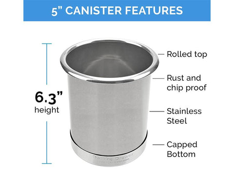 Docking Drawer Steel Canisters for Bathroom Drawers