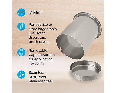 Docking Drawer Steel Canisters for Bathroom Drawers