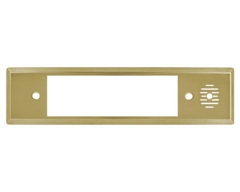 Docking Drawer Trio Cover Plate in Brass Steel