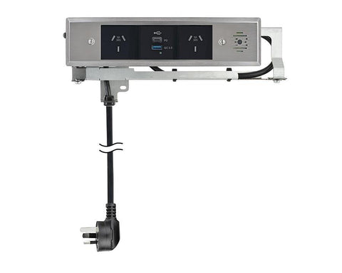 Docking Drawer Trio Cover Plate in Stainless Steel
