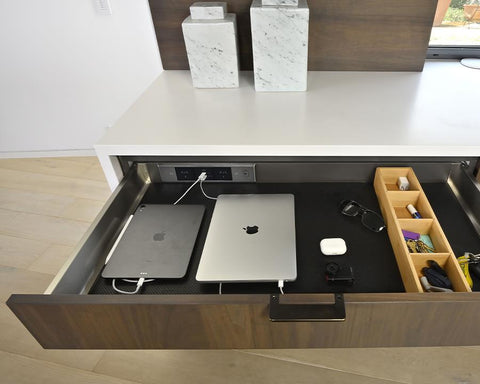 Docking Drawer Trio Cover Plate in Stainless Steel