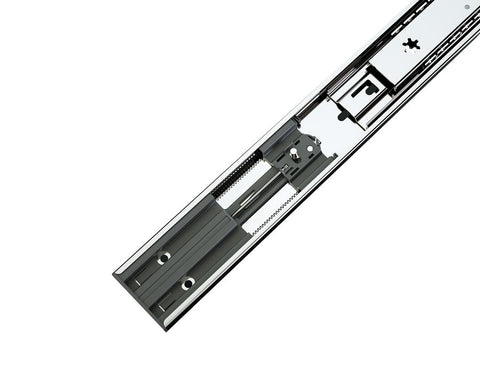 Kia Ora Soft Closing Full Extension Side Mount Standard Drawer Slide in Zinc. Loading Capacity 35