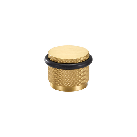 Knurled Solid Brass Door Stop | Gold [2024 Version]