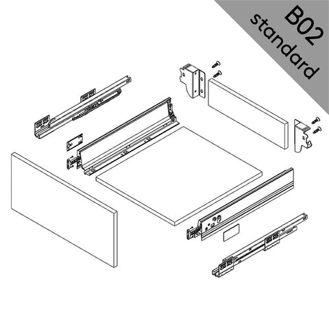 DTC Smooth Drawer Kit | 40 kg, Full Extension