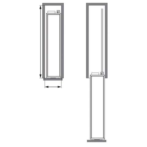 Kesseböhmer No. 15 two-tier pull-out dimensions