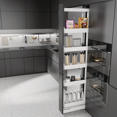 Kesseböhmer Dispensa Pantry Unit in ice white