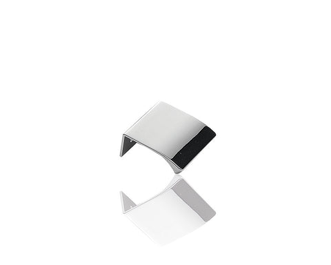 Furnipart Edge Straight knob. Finish: Bright Chrome. Length: 40mm