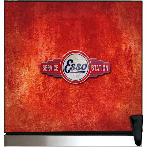 ESSO Schmick Vintage Fuel Pump Triple Glazed Alfresco Bar Fridge With LED Strip Lights - Model SC88-FP-ESSO