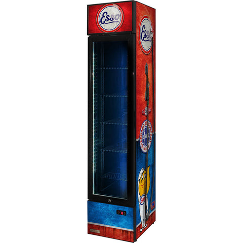 Esso Fuel Pump Branded Skinny Upright Bar Fridge - Model SS-P160-FP-ESSO