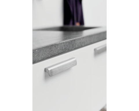 Furnipart Fall handle. Finish: Inox Look.