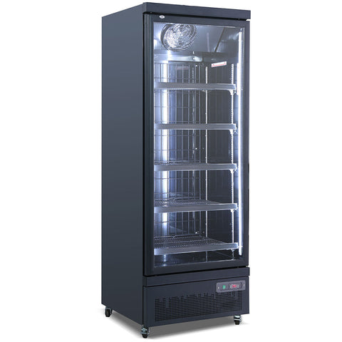 Commercial Upright I Door Black Refrigerator - Model IC COLD FC-BS75AH