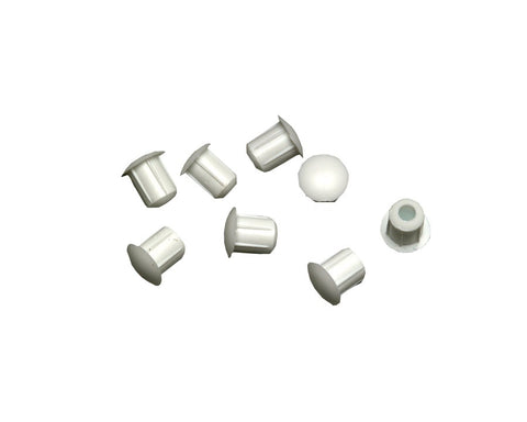 Cover Cap in White. Size: 5mm. Sold per 1000/pack