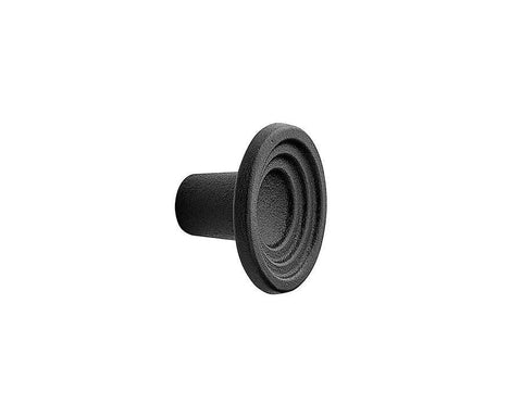 Furnipart Fleur Knob. Finish: Black. Diameter: 46mm