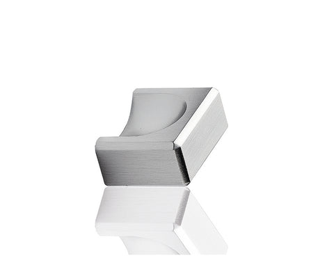 Furnipart Fold knob. Finish: Inox Look. Length: 40mm