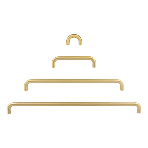 Finn Solid Brass Handle | Satin Brass